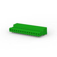 AMP Connectors - TE Connectivity 4-640443-4 Receptacle Housing 14P C/E 28AWG W/O TAB W/GREEN STRIPE