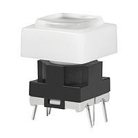 NKK Switches JB15HBPC-BB Tactile Switches OFF(ON) HI OPER EXTD ACT RED LED WHT/WHT