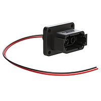 Amphenol SINE Systems ATHP042P25ELD-BLK Heavy Duty Power Connectors 2 Position Receptacle with High Voltage Interlock Loop and EMC Shielding,  D Position, Black. Contacts ordered separately.