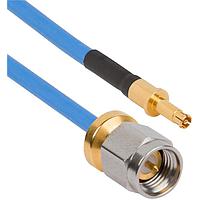 Amphenol SV Microwave MSLPSMA-085-P12DSMPM-180 RF Cable Assemblies SMA LowProfile M SMPM (Size 12) 18"Cable