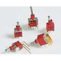 E-Switch 200AWMDP1T2A1M2RE Toggle Switches 3A 120VAC / 28VDC On-None-On PC Mnt