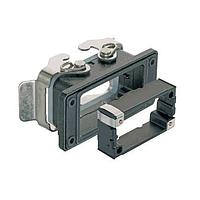HARTING 9370100391 Housings 10B Marine Bulkhead Rear Fit Housing, Double Lever, with frame