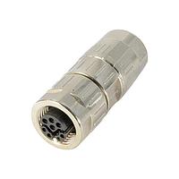 HARTING 21038612805 Straight M12 Y-code 8pin female shielded crimp straight for cable 5.7mm-8.8mm