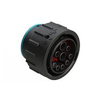 Amphenol SINE Systems AHDP06-24-91SR-SRA Receptacles Size 24, 9 Position ISOBUS Plug, Socket, Reduced Diameter Seal, Smooth Ring Adapter (SRA)