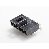 Molex 105313-1306 Shrouded NanoFit RA Hdr TH SR 6Ckt 0.76UM Au Blk