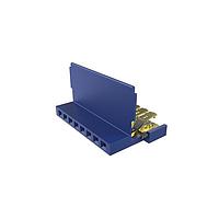 Amphenol FCI 65801-037LF Connectors Clincher&trade; Flex Connectors, Receptacle Assembly, Single Row, 8 Positions, 2.54mm (.100in) Pitch.