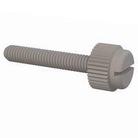 Essentra Components 50M035060T020 Slotted Thumb Slotted Thumb Screw, M3.5 X .6 Thread, 20mm Lg
