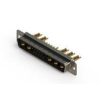 EDAC 627-17W5222-2N1 Mixed Contact D-Sub Connectors Vertical Combo Dsub
