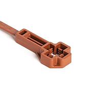 HellermannTyton 157-00361 Cable Tie Mounts Offset Low-Profile M8 Stud Mount Tie, 7.5" Tie, 25.5 mm Offset, 50lb Tensile Strength, PA46, Brown, 2000/pkg