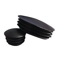 Essentra Components 1298776 Mounting Hardware ROUND LOW PROFILE INSERT GLIDES: BLACK LDPE