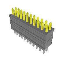 Samtec FW-11-04-F-D-200-075 Headers Flexible Micro Board Stacking Header, 0.050" Pitch
