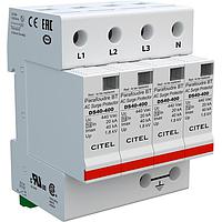 CITEL DS44S-400 AC Power Din Rail AC Power Surge Suppressor, 40kA max, 415/240V Split Phase, 4P
