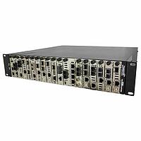 Lantronix ION219-AAMB-BR Chassis 19 Slot AC ION Chassis w/Redundant AC Pwr Supply & Management Module w/BR Cord