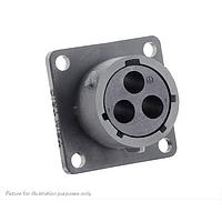 Eaton Souriau-Sunbank UTSX0142G1S Receptacles Square flange receptacle, without backshell, for 3 female contacts, IP68/69K