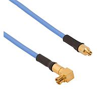 Amphenol SV Microwave FSSMPS-047-FRSMPM-120 RF Cable Assemblies SMPS Straight F  SMPM R/A F 12"Cable