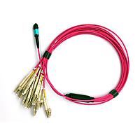 Techway BREAKOUT MTP24-F TO 24XLCO Fiber Optic Cable Assemblies MTP24-F to 24xLC simplex harness, length 2m