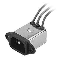 Delta Electronics, Inc. 06GEEW3ES-R AC Power Entry Modules IEC Connector Filter, Single, 250VAC, 6A, Screw, N/A-Wire, Bleeder Resistor