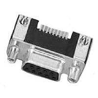 Amphenol Commercial Products L17SM209SB11T Receptacle 9P REAR INS 4-40 SURF MNT .2uM GLD