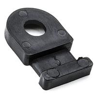 HellermannTyton MB20M4 Cable Tie Mounts Cable Tie Anchor Mount, 0.81 x .49", 0.193" Hole Dia, 0.18" Max Tie Width, PA66, Black, 1000/pkg