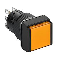 SCHNEIDER XB6ECF8J1P Standard Switches IPB Latching Square orange 12V 1 NO/NC