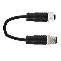 Amphenol LTW MSBP05ML-SBPML-SDA05 Sensor Cables / Actuator Cables M Series Sensor Connector, M12, B Code, Plastic, 4A, 05 pins, Male Connector, Male Contact, Straight-to-Straight, Screw Thread, Overmolded Double Ended, Length 500mm, IP68