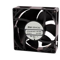 Same Sky (formerly CUI Devices) CFM-8020CF-125-273 Axial dc axial fan, 80 mm square, 20 mm, 12 Vdc, omniCOOL, 2500 RPM, 24.52 CFM