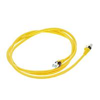 HARTING 09474747138 Cat 6 RJ Industrial RJ45 DualBoot Patch Cable, Cat6 PUR yellow, halogen free, 1.75m