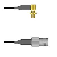 Amphenol Custom Cable Q-2R0090008012i RF Cable Assemblies SMA-RJB/BNC-SJ RG58 12I