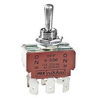 NKK Switches S338F Toggle Switches Series S Medium/High Capacity