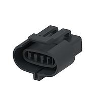 AMP Connectors - TE Connectivity 3-1437853-4 Automotive Connectors 105919C ASY BLK 4WAY OVL