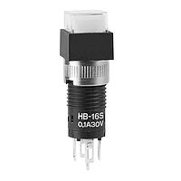 NKK Switches HB16SKW01-6B-JB Pushbutton Switches SPDT ON-ON 0.1A SQR ILLUM. SUPER WHITE