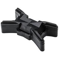 HellermannTyton TELS-SPK2 Spacers Extended-Length Tie Spacer, PP, Black, 50/pkg