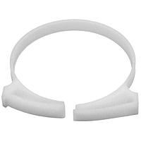 HellermannTyton SNP6010C2 Conduit Clips Snapper Hose Clamp, 2.26"-2.58" Bundle Diameter, POM, White, 100/pkg