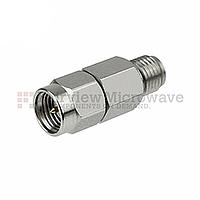 Fairview SA6S5W-10 10 dB Fixed Attenuator SMA Male To SMA Female Up To 6 GHz Rated To 5 Watts With Black Aluminum Heatsink Body