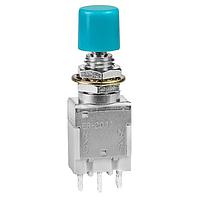 NKK Switches EB2011-BG Light Touch Switches SPDT ON(ON) .315 BLU CAP 3A SOLDER LUG