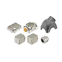 HARTING 10223000003 Connector Kits Han-Yellock 30 Kit for 25pin (crimp) Monoblock - side entry hood, M25 cable gland for 9-18mm  (order contacts seperately)