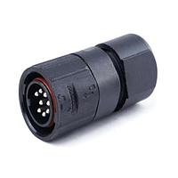 Amphenol SINE Systems C09131H1142025U Standard Circular Connector Male Cable Connector, Quicklock, Size M16, 14 Contacts, Gold Contact Plating, 14B Arrangement, Cable Diameter 8.5-10.5mm