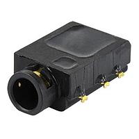 Same Sky (formerly CUI Devices) SJ-3551B-MSMT-TR-67 Phone Connectors Stereo Jack, IP67, 3.5, 4 conductor, mid mount, 1 switches, T&R pckg (top taper)