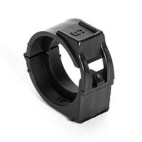 HellermannTyton 167-00204 Spiral Wraps, Sleeves, Tubing & Conduit Hinged Convoluted Loom Tubing Endclamp Fitting, 0.5", PP, Black, 3000/pkg