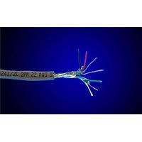 Alpha Wire 1243/2C SL002 Communication and Control 22 AWG, 2 Pair Communication cable, Shielded, 500 ft  - Slate