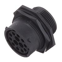 Amphenol SINE Systems RTS718N103S03 Connectors Receptacle, Jam Nut, 13 (10+3 Coax) Position, Female, Shell Size 18, with Silicone Seal