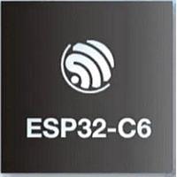 Espressif Systems ESP32-C6FH8 RF System on a Chip - SoC The ESP32-C6 SoC (System on Chip) supports Wi-Fi 6 in 2.4 GHz band, Bluetooth 5, Zigbee 3.0 and Thread 1.3. It consists of a high-performance (HP) 32-bit RISC-V processor, an low-power (LP) 32-bit RISC-V processor, wireless baseband and MAC (Wi-Fi, B