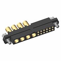 Harwin M80-4C11205F1-04-327-00-000 Power to the Board 12+4 Pos. Female 24-28AWG+16AWG Cable Conn. Kit, Jackscrews