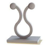 Essentra Components 23EZAB450TAB Twist Tie Mounts Twist Lock, Adhesive, .450 Hold Dia