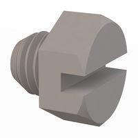 Essentra Components 012528X018 Hex Slotted Hex Slotted Screw, 1/4-28 Thread, 3/16 Lg