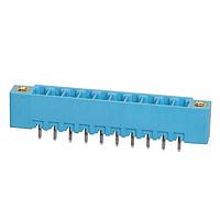 Same Sky (formerly CUI Devices) TBP02R2W-381-10BE Headers Terminal block, pluggable, w screw lock, 3.81, receptical, 10 pole, blue
