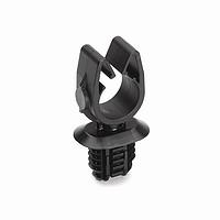 HellermannTyton 151-01759 MOC Clip MOC Clip, 12 mm, with 4 x Oval Fir Tree, PA66HIRHSUV, Black, 2000/ctn