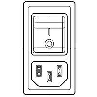 Schurter 3-109-575 Inlets DG12 Connector Filter C14 10A STD