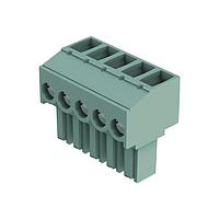 HARTING 14311615402000 Pluggable Terminal Blocks har-flexicon, 16pin female, horizontal, w/ screw termination - 30-14AWG, 10Amps, pitch 3.81mm