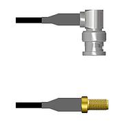 Amphenol Custom Cable Q-0E02Z0008009i RF Cable Assemblies BNC-RP/SMA-SJ RG58 9I